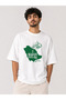 Saudi Arabia National Day Men's T-Shirt Oversize Printed White Crew Neck Short Sleeve Casual