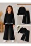 Girl's Long Sleeve Blouse and Wide Leg Pants 2-Piece Set 3-8 Years Old - 3