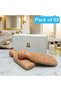 QAAA Premium Organic Clay Foot Scrubber | Natural Terracotta Callus Remover & Heel Exfoliator | Dead Skin Remover | Clay Pumice Stone (Pack of 3)