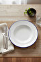 Valencia Pasta Plate 27cm Rim Navy Blue - 3