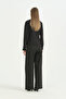 High Neck Basic Blouse - Black - 4