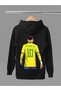 Neymar Jr. Printed Cotton Long Sleeve 3-Yarn Hooded Sweatshirt