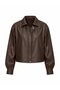Brown Leather Jacket - 2Y1710