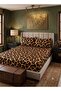 Leopard Print Fitted Bedsheet Set 3 Piece – Premium 100% Cotton Bed Sheet Set, 125 GSM Soft Breathable Bedding with 1 Fitted Sheet & 2 Pillow Covers | Luxury Animal Print Bedding Set for Kin