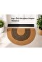 Jute Straw D Mat, Welcome Mat for the Door (40X60)-Beige with Black Stripes - 2