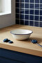 Valencia Salad Bowl 19cm Rim Navy Blue - 3