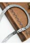 Hematite Stone Necklace - Multicolor - - 5