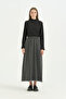 A-Line Denim Skirt - Smoked