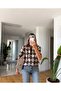 Women's Polo Collar Diamond Patterned Sweater - 3