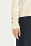 High Neck Basic Blouse - Ecru - 3