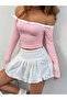 Women's Madonna Collar Long Sleeve Bow Detailed Casual Stylish Blouse - 5