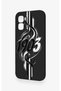Infinix Gt 50 Pro Compatible Black and White Ivy Pattern Silicone Case - 4