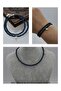 Pearl and Crystal Bracelet or Choker Necklace - Green -