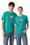Lift You up Two Bears Printed Green T-Shirt 100% Cotton Comfortable Fit