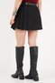 Belt Detailed Pleated Mini Short Skirt Women's Short Skirt 5867046 - 8