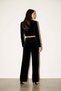 Black Velvet Jacket with Button Detail - 4