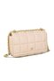 PG Classic Quilted Chain Crossbody Bag Flap Retro Shoulder Bag with Zippered Interior Compartment for Women - 5