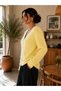 Women's Full Beardy Furry V-Neck 4-Button Stylish Knitwear Jacket Cardigan - 7