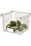 iDesign Classico Stackable Storage Basket with Handles for Pantry, Kitchen, Bathroom, Countertop, an
