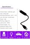 مصباح ليلي بتصميم نجمة يعمل بـ USB، إضاءة داخلية للسيارة قابلة للتعديل بلون أحمر رومانسي، محمول وقابل للثني بحرية - 2