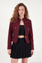 Hakim Lapel Button Detailed Napoleon Cashmere Jacket Women's Cashmere Jacket 611Ce090 - 2