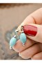 Turquoise Stone Earrings - Multicolor - - 3