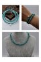 Pearl and Crystal Bracelet or Choker Necklace - Blue -