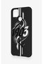 Realme C25 Compatible Black and White Ivy Patterned Silicone Case - 3
