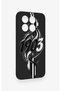 Mi 15t Pro Compatible Black and White Ivy Patterned Silicone Case - 4