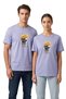 Lift You up Two Teddy Bears Printed Blue T-Shirt 100% Cotton Comfortable Fit