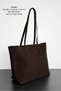 Mara Suede Shopper Bag - Shoulder Bag (Brown) - 2