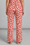 Women's Short Sleeve Comfort Red Pajama Set 4725 - 6