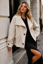 Women's Velvet Stone Wide Cut Oversize Jacket-0050840367