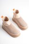 Women's Mink Suede 5cm Thick Sole Winter Stretch High-Top Casual Boots - 5