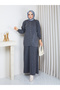 Pleated Sleeve and Skirt Detailed Jacket Set - 3