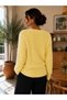 Women's Full Beardy Furry V-Neck 4-Button Stylish Knitwear Jacket Cardigan - 3