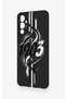 Tecno Pova Neo 4 Compatible Black and White Ivy Patterned Silicone Case - 4