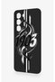 Vivo V30 Lite Compatible Black and White Ivy Patterned Silicone Case - 4