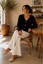 Women's Full Beardy Furry V-Neck 4-Button Stylish Knitwear Jacket Cardigan - 2