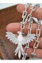 Zircon Stone Phoenix Necklace - Silver Color - - 3