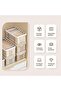 Foldable Plastic Organizer Drawers - Pullable Closet Wardrobe Organizer,47L x 30W x 22H Stackable St - 4