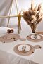 Jute 4-Piece Supla / American Service Set (33 cm) |   Round Luxury Presentation Plate Coaster (5 Colors) - 2
