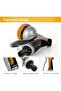 Hose Nozzle, High Pressure, 7 Patterns, Lockable Trigger, Yellow - 5