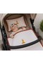 Giraffe Embroidered Muslin Baby Blanket and Pillowcase Set – with Ruffle Detail - 3