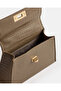 Women Taupe Textured Crossbody Bag - 4