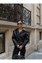 Women's Crop Leather Jacket - 6