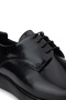 Men's Genuine Leather Black Casual Shoes - 7