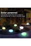 أضواء شمسية للاستخدام الخارجي، 4 قطع من إضاءة LED الساطعة للمناظر الطبيعية، إضاءة خارجية مقاومة للماء على شكل حصى للحدائق - 2