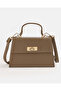 Women Taupe Textured Crossbody Bag