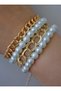 Glass pearl bracelet set - multicolored - - 4